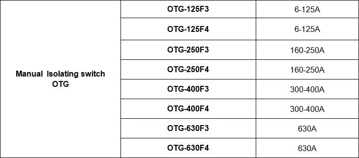 Geya Low Voltage OTG-400f4 300-400A AC Load Break Switch Isolator Isolation Isolating Switch 4p Load Break Switch Manufacturer