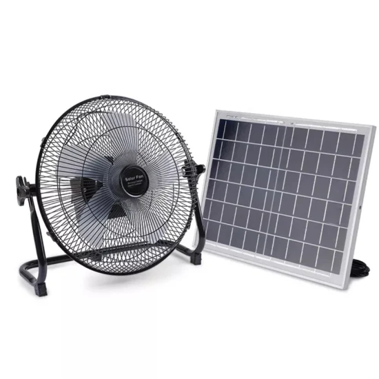 Mini Ventilateur Rechargeable avec Panneau Solaire Ventilant Ventilateur Électrique Industriel Camping LED Urgence Solaire